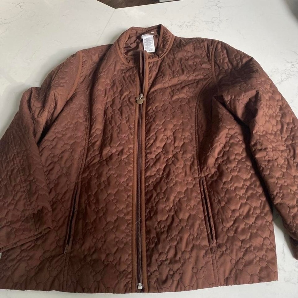 Disneyland Resort Brown Quilted Mickey Mouse Jacket XXL – Disney Parks Exclusive